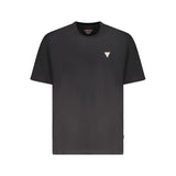 Guess Jeans Black Cotton Men T-Shirt