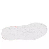 Dolce & Gabbana White Red Portofino Low Top Sneakers Shoes
