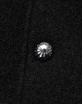 Dolce & Gabbana Black Wool Logo Plaque Bomber Jacket
