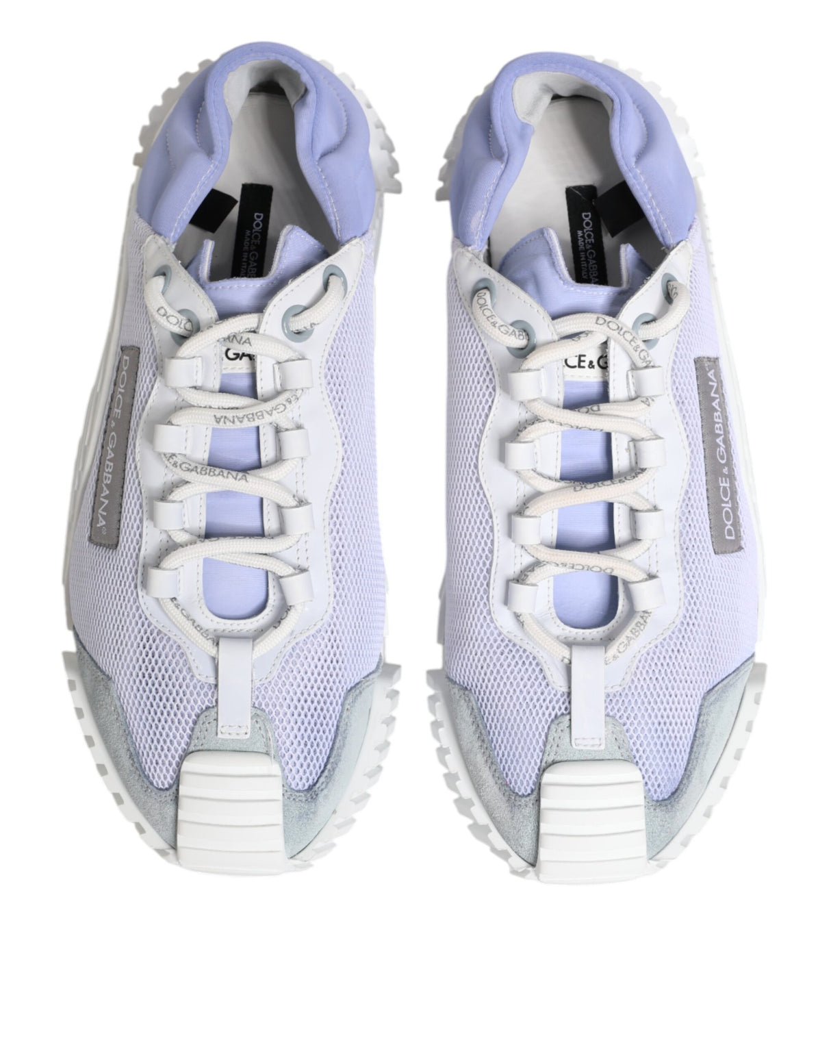 Dolce & Gabbana Purple White NS1 Lace Up Low Top Sneakers Shoes