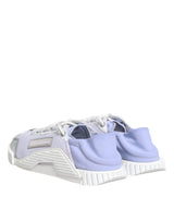 Dolce & Gabbana Purple White NS1 Lace Up Low Top Sneakers Shoes