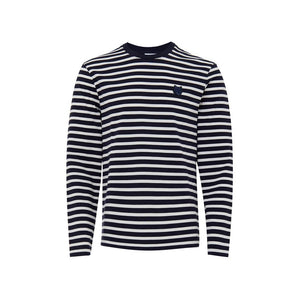 Maison Kitsuné Blue Cotton Long Sleeve