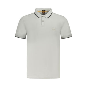 Hugo Boss Gray Cotton Polo Shirt