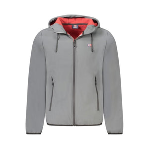 Norway 1963 Gray Polyester Men's Hooded Jacket