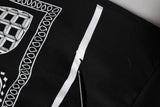 Dolce & Gabbana Black Bandana Hooded Men Sweatshirt Sweater