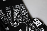 Dolce & Gabbana Black Bandana Hooded Men Sweatshirt Sweater