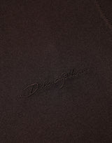 Dolce & Gabbana Brown Silk Crew Neck Short Sleeves T-shirt