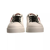 Dolce & Gabbana White Leather DG Logo Low Top Sneakers Shoes