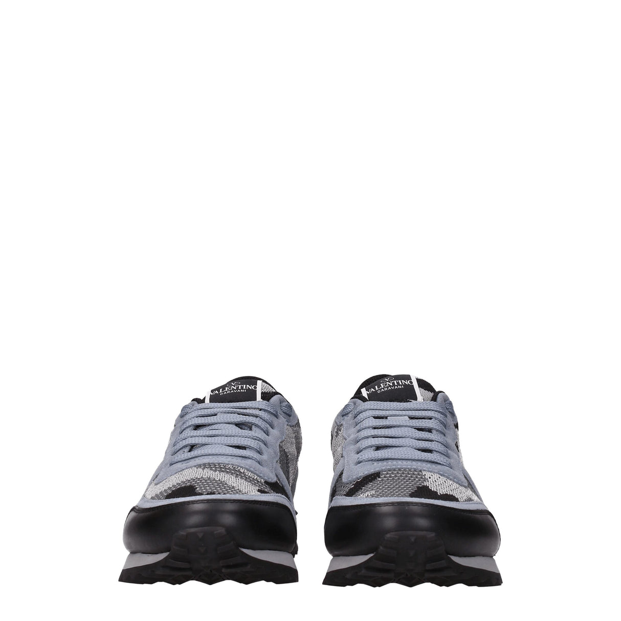 Valentino Garavani Gray Fabric Athletic Sneakers