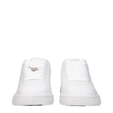 Burberry White Leather Low Tops