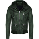 Dolce & Gabbana Green Lambskin Jacket