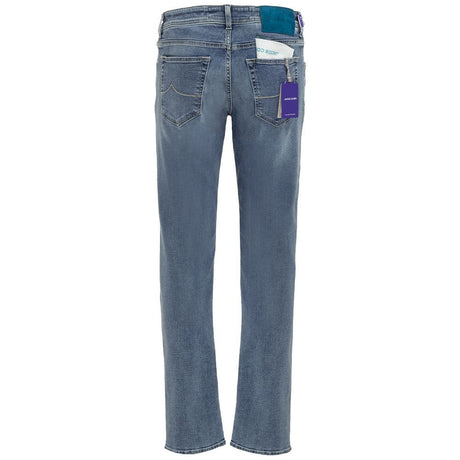 Jacob Cohen Blue Cotton Men's Slim Fit Jean