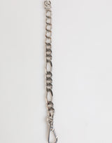 Dolce & Gabbana Silver Tone Brass Chain Lobster Clasp DG Logo Bracelet