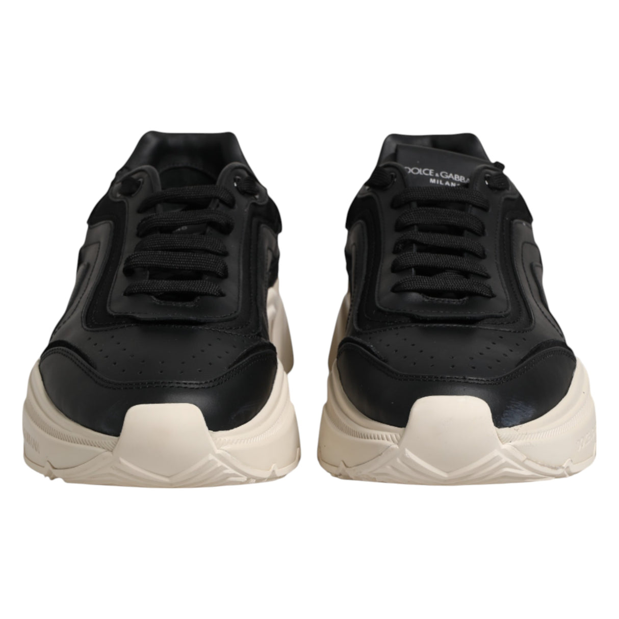 Dolce & Gabbana Black White Daymaster Low Top Sneakers Shoes