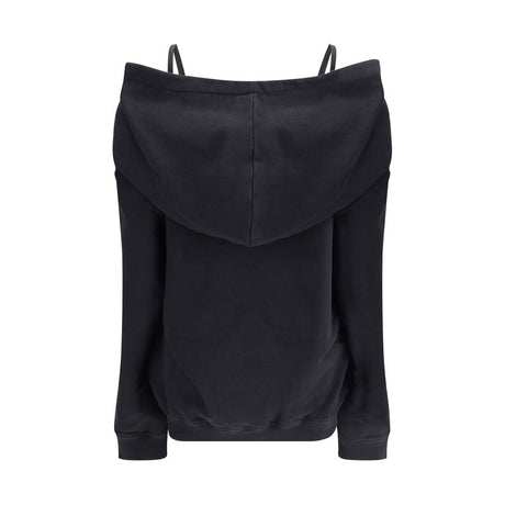 MM6 Black Cotton Sweatshirt