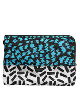 Dolce & Gabbana Multicolor Printed Nylon Logo Plaque Men Clutch Pouch Bag