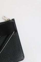 Dolce & Gabbana Black Leather Logo Embossed Waist Fanny Pack Borse Bag