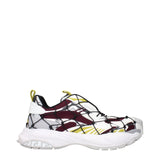 Versace Red Fabric Athletic Sneakers