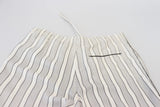 Dolce & Gabbana White Stripes Silk Lounge Trouser Pants