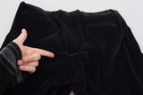 Dolce & Gabbana Black Stretch Cotton Slim Trousers Chino Pants