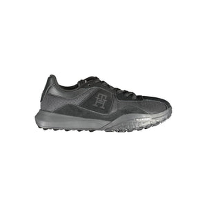 Tommy Hilfiger Black Polyester Sneaker