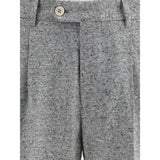 Brunello Cucinelli Wool and cashmere buttoned grisaille Suit