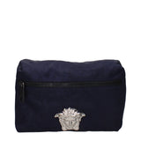 Versace Blue Fabric Backpacks