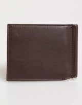 Dolce & Gabbana Brown Leather DG Logo Engrave Bifold Card Holder Wallet