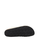 Palm Angels Beige Leather Slippers Sandals