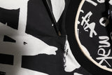 Dolce & Gabbana Black White Cotton Oversized Graffiti T-shirt