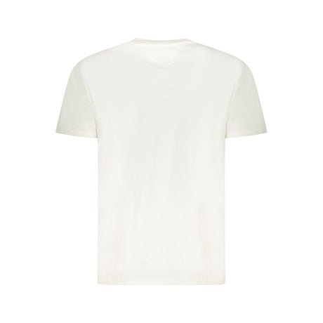 Tommy Hilfiger White Cotton Men T-Shirt