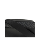 Fendi FF leather and canvas Shoulder Bag