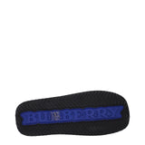 Burberry Black Leather Slippers Sandals