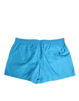 Dolce & Gabbana Blue Polyester Beachwear Men Shorts Swimwear