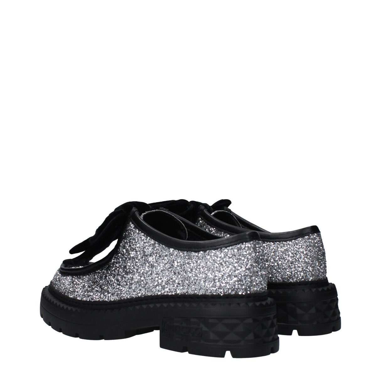 Jimmy Choo Gray Plastic Slip-On Loafers