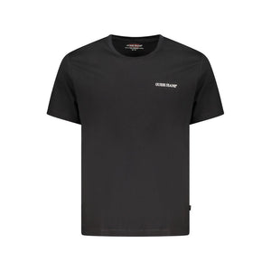 Guess Jeans Black Cotton Men T-Shirt