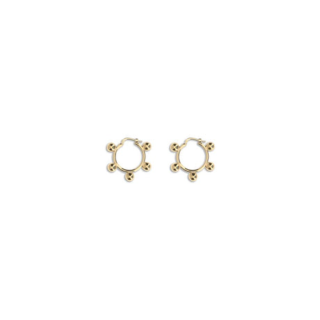 Jil Sander Gold Brass Earrings
