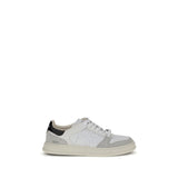 Premiata White Calf Leather Bos Taurus Low Top Sneakers