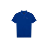 Emporio Armani Blue Cotton Polo Shirt
