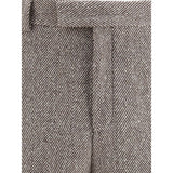 Ferragamo Wide chevron Pants