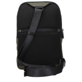 Piquadro Green Fabric Crossbody Bag