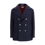 Brunello Cucinelli Double wool flannel Caban