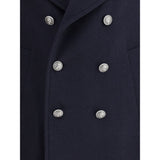 Brunello Cucinelli Double wool flannel Caban