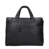 Piquadro Blue Leather Business And Laptop Bags