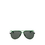 Bottega Veneta Green Metal Sunglass