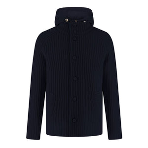 Herno Blue Wool Men Bomber Jacket
