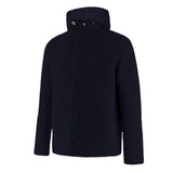 Herno Blue Wool Men Bomber Jacket