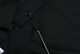 Dolce & Gabbana Black Logo Patch Collared Pullover Sweater