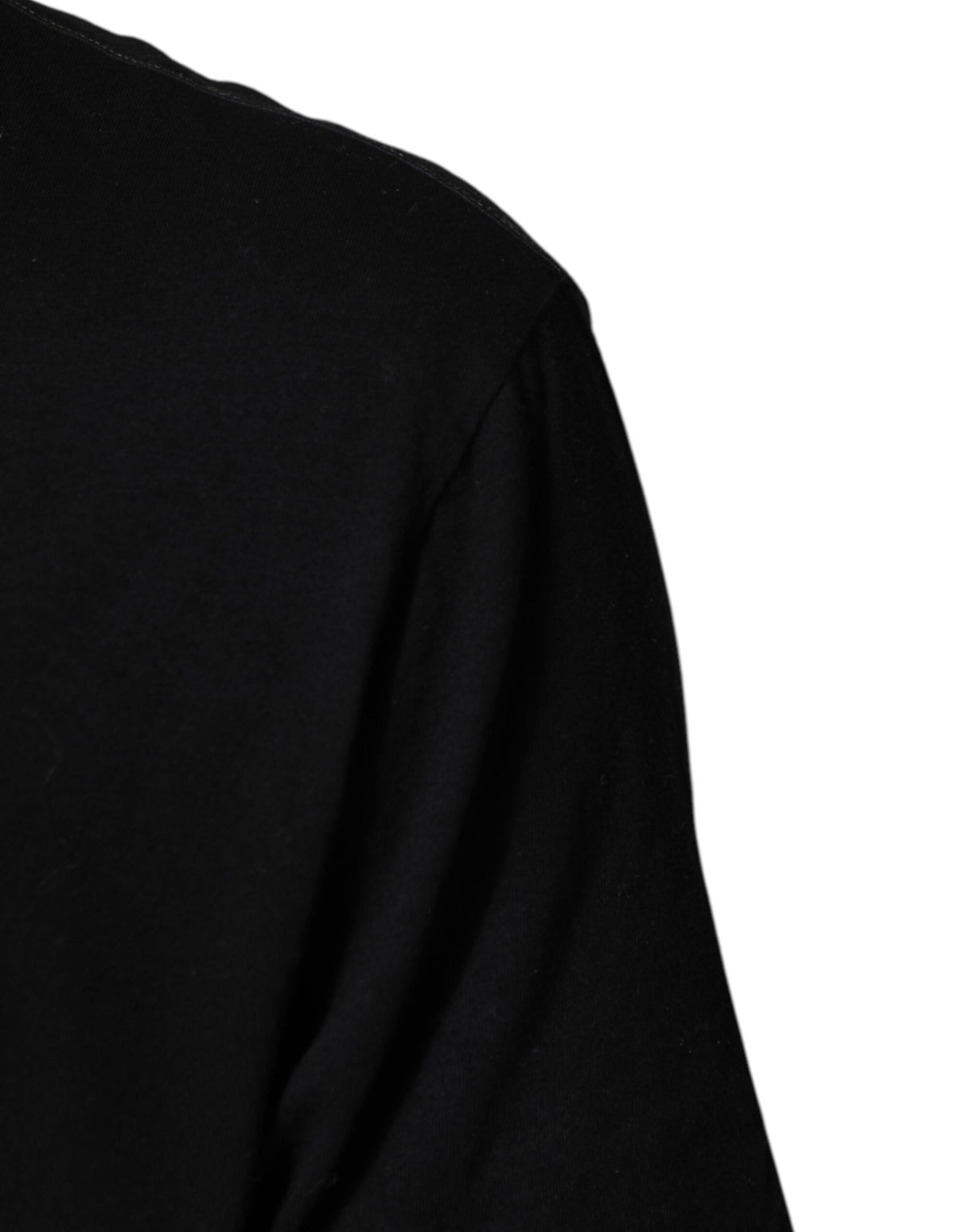 Dolce & Gabbana Black Musical Print Cotton Crew Neck T-shirt