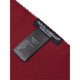 Dolce & Gabbana Red Silk Pocket Square